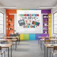thumbnail image 4 of ViciArt Communication Looks Different Tapestry – 30"x40" Polyester Classroom Wall Hanging, Inclusive AAC & ASL Decor, 4 of 4