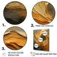thumbnail image 3 of Designart "Surging In Golden Orange I" Abstract Spirals Floater Framed Wall Art Living Room, 3 of 5