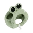 thumbnail image 3 of Sombrero de animales pequeños con correa ajustable, sombrero para mascotas, lindo sombrero de hámster para roedores, hurones, reptiles, fiesta de Navi , Verde, S SM SunniMix Sombrero de hámster, 3 of 8