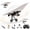 Single Battery, variant on Rc Paper Airplane Kit with Gyro Stabilizer, DIY Electric Remote Control Plane, Lightweight Foldable Flying Toy Micro Fixed Wing Drone, for Hobbyists and Beginner (Single Battery)