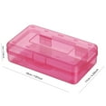 thumbnail image 2 of Plastic Pencil Box Plastic Pencil Case Large Capacity Pencil Case Transparent Cartridge Sealing Cover Stackable and Fashionable office Supplies Storage Manager Boxstorage Boxes with Lids, 2 of 4