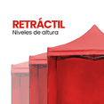 thumbnail image 2 of Toldo plegable con paredes 3x3 carpa impermeable retráctil, 2 of 7