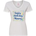 thumbnail image 3 of Inktastic Happy Birthday Mommy Women's V-Neck T-Shirt, 3 of 5