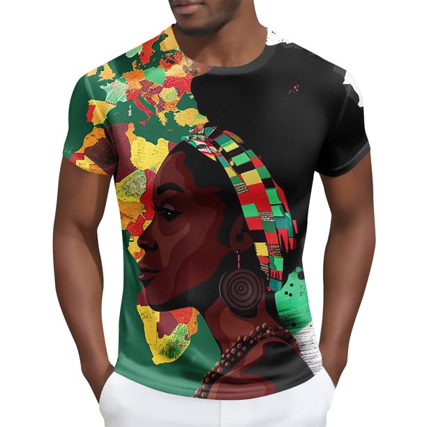 Tops para hombre, blusas y camisas de manga corta con cuello redondo para hombre Camisa de manga corta estampada para hombre Top/camisa de manga corta con cuello redondo Tops para hombre