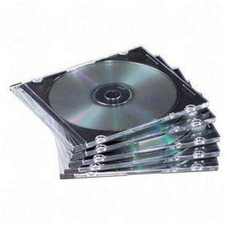 Book Fold Plastic Clear Cd - STANDARD CASES Book Fold Plastic Clear Black CD-DVD Jewel Case - case of 100