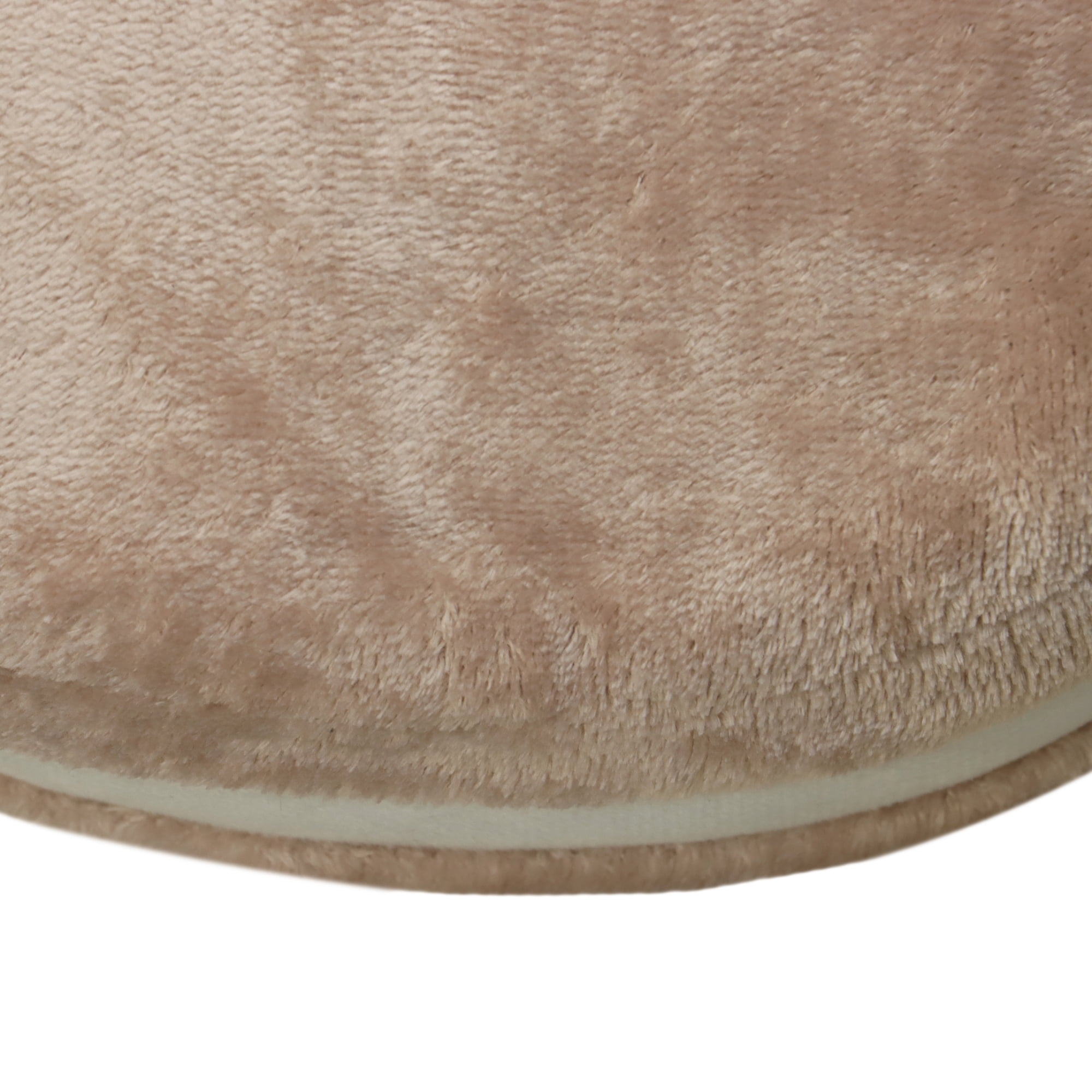 Mainstays Luxurious Fur Macaron Decorative Throw Pillow, 12" x 12", Brown