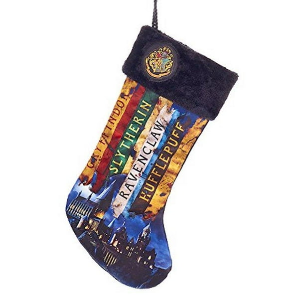 harry potter houses holiday christmas printed stocking hogwarts new