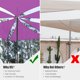 thumbnail image 5 of Yescom 3FT 97% UV Block Triangle Sun Shade Sail Decor Patio Pool Garden Yard Lawn Carport Cover Net Awning Fuchsia, 5 of 10