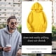 thumbnail image 5 of Sonducket Unisex Womem Hombres Algodón Color sólido Sudadera con cordón Sudadera con capucha Camisetas Amarillo L Sonducket AP000776-27, 5 of 6