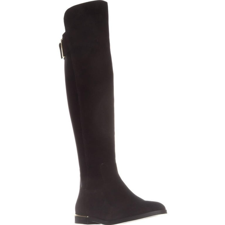 Calvin klein over the knee leather boots best sale