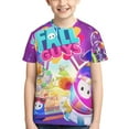 thumbnail image 1 of Fall Guys Garçons Filles T-Shirt à Imprimé Graphique 3d Col Rond Manches Courtes, 1 of 7