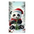 thumbnail image 2 of xihome Decoracin navideña para puerta: Pap Noel entrega regalos. Fondo para fiestas navideñas. Tela de polister, 180 x 90 cm., 2 of 6