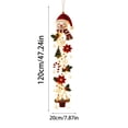thumbnail image 3 of Christmas Decoration Indoor Outdoor,Snowman Glowing Christmas Door Hanger, Warm Lighted Vertical Holiday Hanging Decor with Festive Accents for Front Door Side, Entryway and Wall,B, 3 of 5
