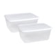 thumbnail image 1 of 2x Contenedor de almacenamiento para refrigerador Organizador versátil para refrigerador Pan portátil hermético 3000ml, 1 of 9