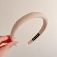 thumbnail image 1 of Diadema marrón de otoño e invierno para mujer, paquete de cabello con calavera alta, banda para el cabello a presión superior que combina con el tocado de horquilla para viajes al aire libre, 1 of 5