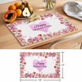 thumbnail image 6 of Mother's Day Placemats Set of 6, Red Tulip Floral Love Heart Rustic Non-Slip Place Mats Washable Table Mats for Kitchen Dining Table Decorations Indoor/Outdoor, 6 of 9