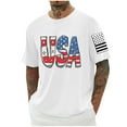 thumbnail image 1 of Tops para hombre, blusas y camisas de cuello redondo y manga corta para hombre, blusas casuales de cuello redondo con estampado de moda para hombre, blusas de cuello redondo y manga corta, camisas par, 1 of 5