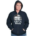 thumbnail image 3 of Life's A Hitch Camper Trailer Camp RV Zip Up Hoodie Men's Women's Brisco Brands X, 3 of 6