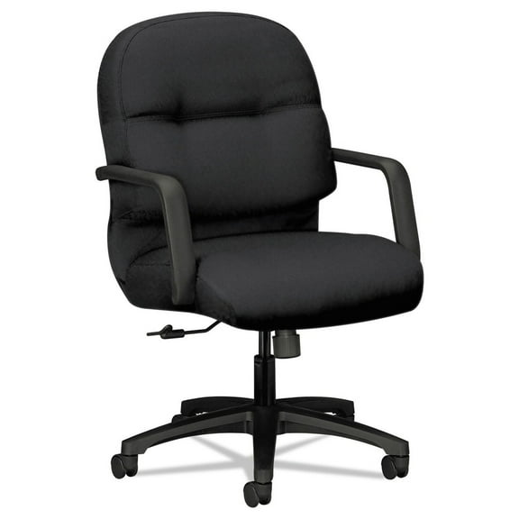 HON Mgr Mid-back Chair w/ Arms 26-1/4"x28-3/4"x41-3/4" BK 2092CU10T