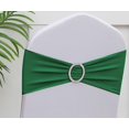 thumbnail image 1 of Paquete de 50 fundas para silla Gankar, color verde esmeralda con hebillas, 1 of 8