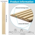 thumbnail image 2 of 6PCS 94.49'' x 7.44'' MDF Slat Wall Paneling for Interior Decor and Ceiling Decoration, 3D Wood Decorative Wall Panels,Oak, 2 of 9