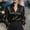 Black, variant on MORTTIC Women's Elegant Satin Blouse - Classic Lapel Collar Sheer Long Sleeves Button-Down Shirt for Office Black,S