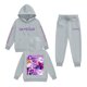 thumbnail image 2 of Kid Girl Pop Singer Hoodie Set,Casual Fashion Christmas Print Long Sleeve Pullover Casual Sweatshirt Pullover Crew Neck Oversized Sweatshirt, 100, 2 of 3