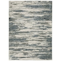 Oriental Weavers Caravan Area Rug - 750W8 - 7'10" x 10'10" - in Blue/ Gray - Modern Style, Stain Resistant, Family and Pet Friendly , Dining, Living Room Rug