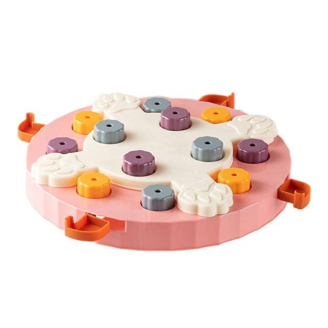 Rompecabezas de comida para perros Zulema Juego interactivo Alimentador de juegos de entrenamiento Rosa