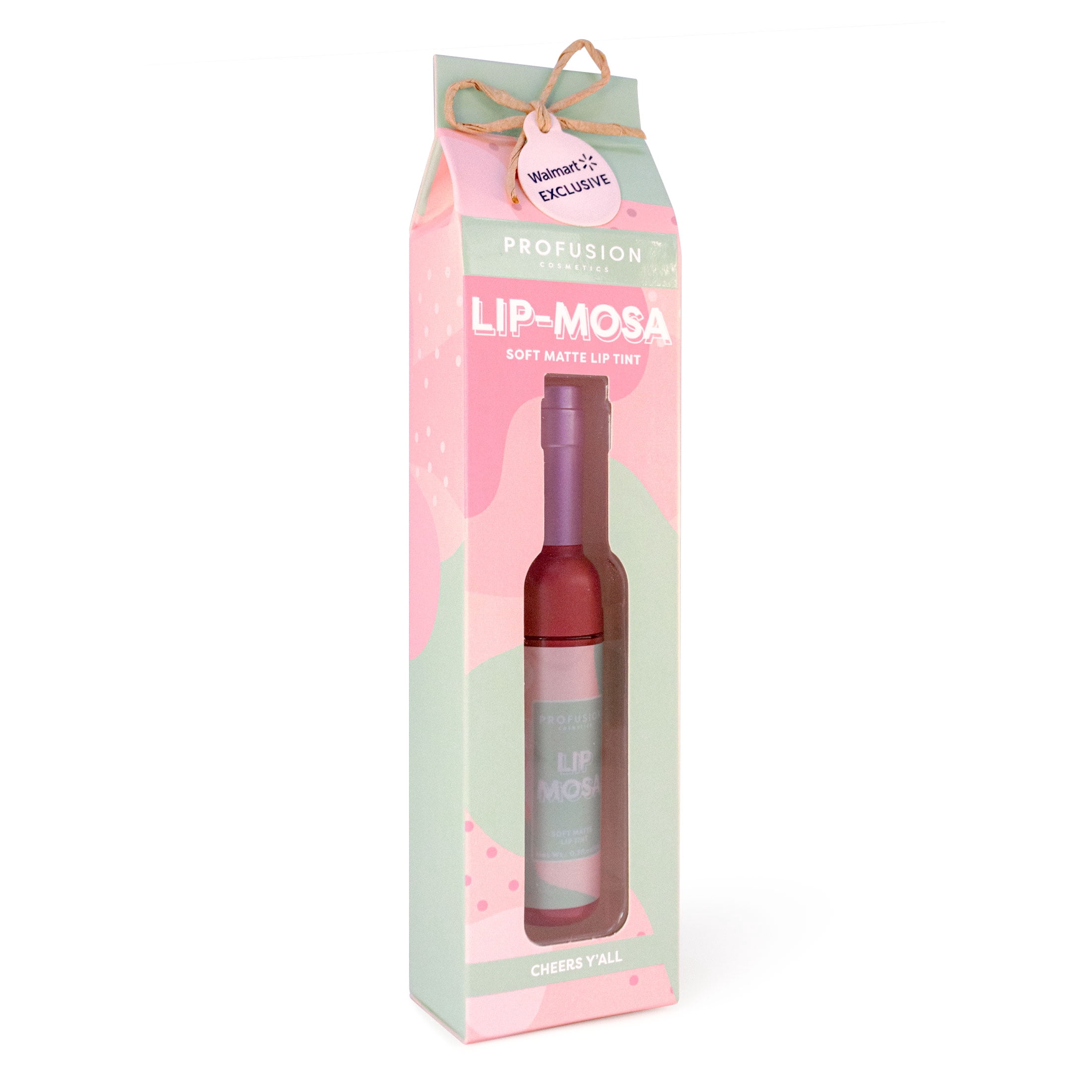 Profusion Cosmetics Lip Mosa Soft Matte Lip Tint, Enjoy Long Wear Glam and Velvety Lips, Cheers Y'all