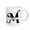 White, variant on 3drose, Bold Script Monogram M - Morris, 15oz Mug