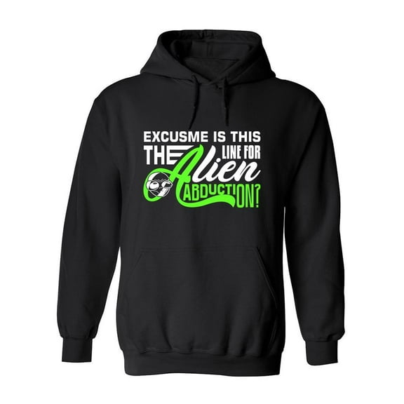 Aliens Quote Design Hoodie Men -Image by Shutterstock, Male Small