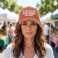 thumbnail image 4 of Funny Slogan Trucker Hat for Women 4.9", Breathable Mesh Baseball Cap with Adjustable Snapback, Casual Outdoor Sun Hat for Travel Beach, 4 of 5