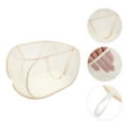 thumbnail image 3 of Unique Bargains 1 Pc Folding Single Layer Laundry Basket for Laundry Room 22.83"x14.17"x14.17" Beige, 3 of 6