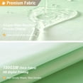 thumbnail image 2 of Light Green Shower Curtain - Ombre Linen Textured Heavy Duty Fabric Shower Curtain Set with Plastic Hooks, Hotel Spa Luxury Neutral Cloth Shower Curtains for Bathroom - Water Repellent - 72x72, 2 of 6