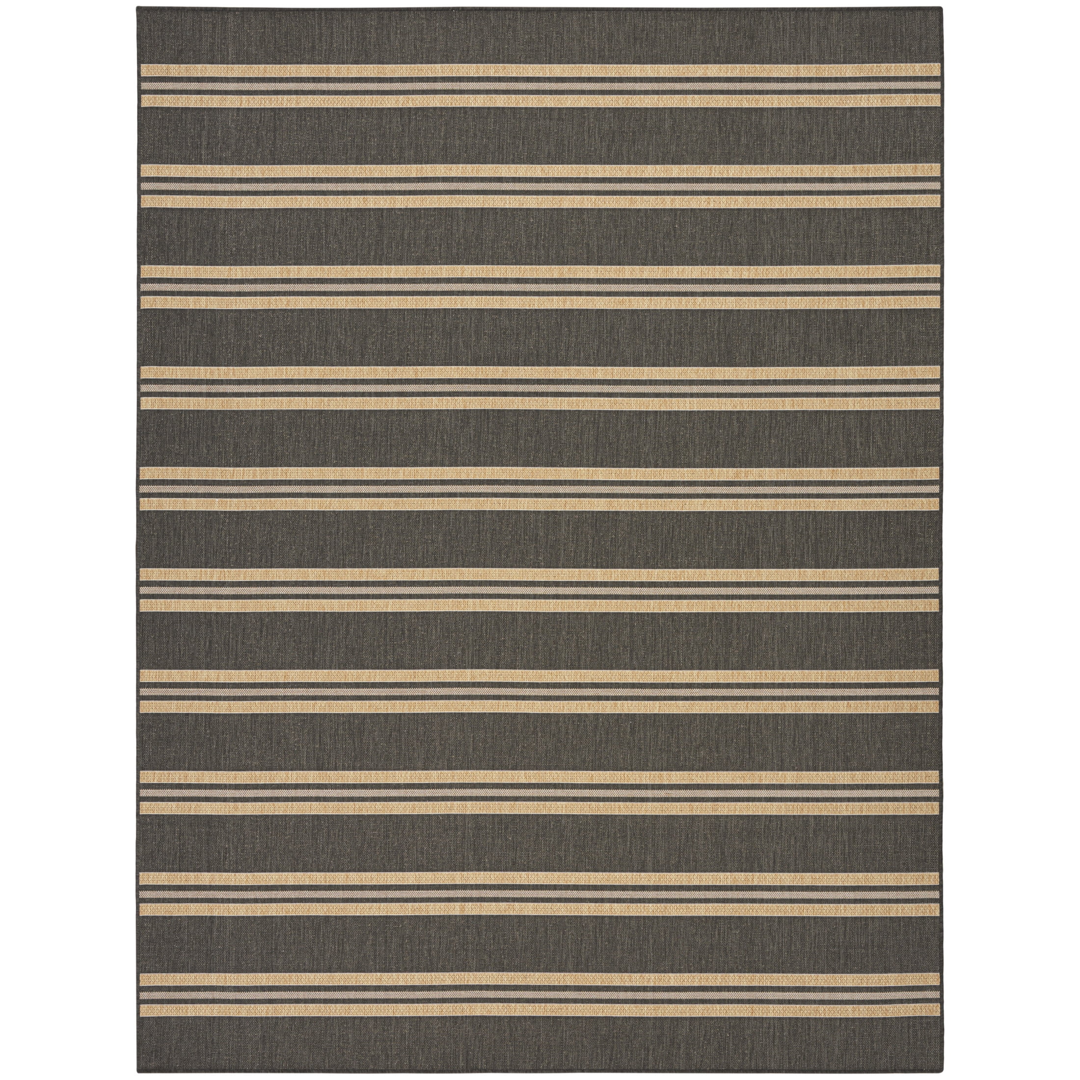 Nourison Horizon Indoor/Outdoor 10' x 14' Charcoal Modern Rug