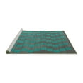 thumbnail image 2 of Ahgly Company Machine Washable Indoor Rectangle Abstract Turquoise Blue Contemporary Area Rugs, 5' x 8', 2 of 4