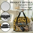 thumbnail image 5 of ZIATUBLE Sunflower Cow Carrying Travel Storage Wooden Sewing Machine Cases Butterfly Carry Case with Storage Pockets and Handles Large Capacity Padded Storage Bag Home Sewing Classes, 5 of 7
