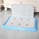 thumbnail image 4 of Bandeja de arena para mascotas, inodoro para perros con valla, almohadillas de entrenamiento y soporte para arena para perros Azul, 4 of 7