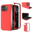 thumbnail image 2 of Design for Google Pixel 9 Pro Fold Case with Hinge Protection, Liquid Silicone Soft Gel Rubber Heavy Duty Shockproof Anti Scratch Cover Full Body Protective Phone Case,Red, 2 of 5
