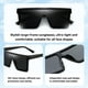 thumbnail image 5 of Gafas de sol Dollger Square Oversized Fashion para mujeres y hombres, 5 of 6