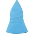 thumbnail image 3 of Muryobao Women Ponytail Sun Hat Wide Brim Summer Shade Hats Outdoor UV Protection Packable Mesh Bucket Cap for Safari Beach Travel Fishing Gardening Hiking Blue, 3 of 7