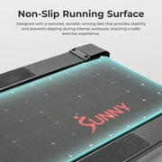 Sunny Health & Fitness Smart Foldable Manual Treadmill with Fixed Incline, Trainer Led Workouts & Performance Tracking via Bluetooth SunnyFit App - SF-T1407SMART