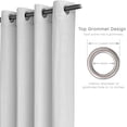 thumbnail image 5 of LINENWALAS Cotton Linen Semi-Sheer Curtains for Living Room 84 inch Length 2 Panels Set, Grommet Top, Semi Transparent (W-52" x L-84" / Grommet Top / White), 5 of 8