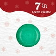 thumbnail image 7 of PLASTICPRO Pack of 30 Disposable Plastic Plates Fancy Dinner Plate Heavy Weight, Hammered Green 7”, 7 of 7
