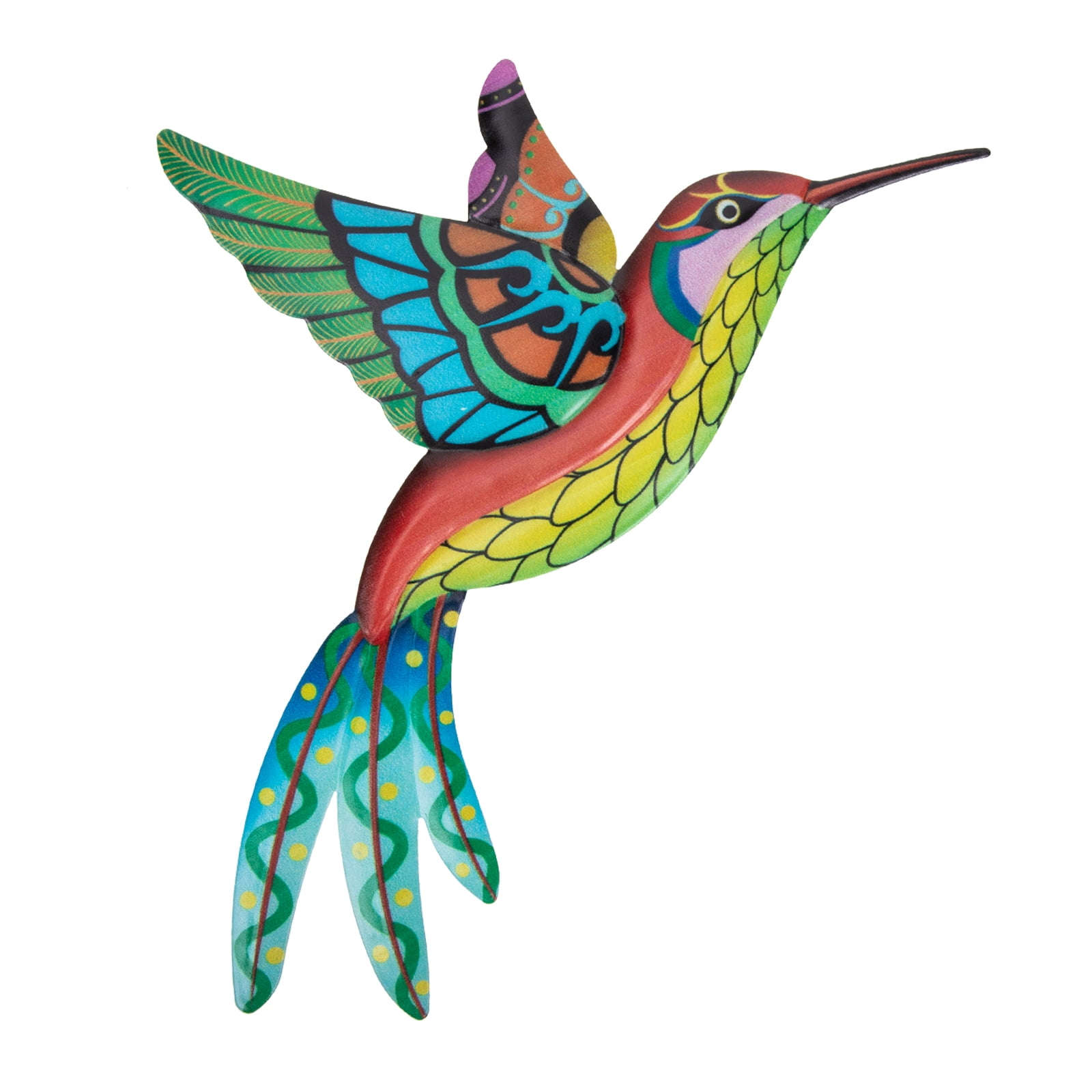 Hummingbird Decor Wrought Iron Wall Art Decoration Hummingbird Wall