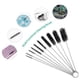 thumbnail image 2 of Juego de cepillos de limpieza ZHAOCHENG 10 piezas Nylon acero inoxidable, 2 of 3