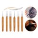 thumbnail image 3 of 7PCS 0.75mm / 0.5mm Dreadlocks Crochet Hooks Set - 6 piezas Extensiones de cabello de bambú Agujas de tejer de y 2 piezas Dreadlocks Interlo, 3 of 9