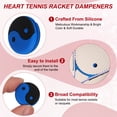 thumbnail image 3 of Uxcell Tennis Dampener, TaiChi Pattern Silicone Tennis Racket Dampeners Racket Shock Absorber to Reduce Vibration Soft Cute Fit for (Players/Universal Fit for All Racquets) 6Pcs & Blue, 3 of 7