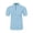 Light Blue, variant on Men's Waffle Knit Henley Polo Shirt, Stand Collar Short Sleeve, Breathable Golf Polos for Men, Solid Color Casual Polos for Men Blue XL
